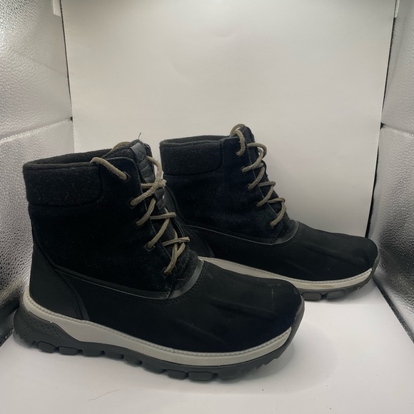 Sperry Other - Sperry Mens Seamount Duck Boots Black Suede Lace Up Mid Waterproofed 7M